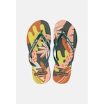 Chinelo Tropical Brasil Estampado Slim - Feminino VERDE