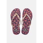 Chinelo Tropical Brasil Estampado Slim - Feminino AZUL