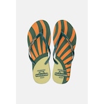 Chinelo Tropical Brasil Estampado Slim - Feminino VERDE