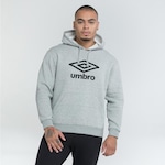 Blusão de Moletom com Capuz Umbro Comfy - Unisex CINZA