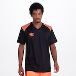 Camisa Umbro Flasher - Masculina Preto/Coral