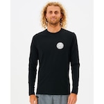 Camiseta de Lycra Rip Curl Rp Icons Of Surf - Masculina PRETO