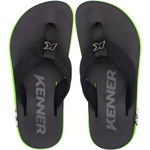 Chinelo Kenner Kivah Cushy - Masculina PRETO/VERDE