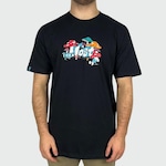 Camiseta Lost Mushroom Smurfs - Masculina PRETO