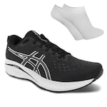 Kit Tênis Asics Gel-Excite 10 Masculino + Par de Meia PRETO