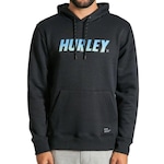 Blusão de Moletom Canguru com Capuz Hurley Fastlane - Masculino PRETO