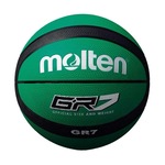 Bola de Basquete Molten Gr7 Rubber Cover Basketball PRETO/VERDE