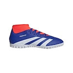 Chuteira Society adidas Predator 24 Club Sock - Adulto AZUL/LARANJA