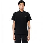 Camisa Polo Lacoste Regular Fit em Mini Piqué Stretch - Masculina PRETO