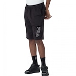 Bermuda Fila Practical Logo Outline Light - Masculina PRETO/BRANCO