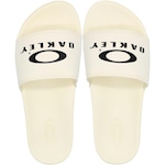 Chinelo Slide Oakley Malibu Bark Macio - Masculino BRANCO