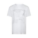 Camiseta Ayrton Senna Born To Win  Busque Sua Verdade - Masculina BRANCO