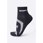 Meia de Corrida Hupi Pro Prime - 34 A 38 - Adulto PRETO/BRANCO