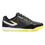 Chuteira Futsal Topper Dominator Club V - Adulto PRETO/AMARELO