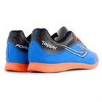 Chuteira Futsal Topper Forza Iii - Adulto AZUL CLA/LARANJA