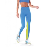 Calça Legging Fuso com Recortes Vestem Aurora - Feminina AZUL