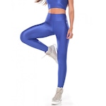 Calça Legging Fuso Cós Vestem Coração Lily Azul Indigo Vestem AZUL