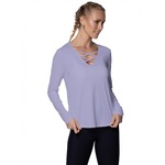 Camiseta Manga Longa Vestem Dry Fit Sasha Feminina Lilas