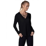 Camiseta Manga Longa Vestem Dry Fit Sasha Feminina PRETO