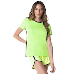 Camiseta Manga Curta Dry Fit Restore Vestem Feminina AMARELO