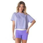 Camiseta Manga Curta Eco Vestem Feminina Lilas