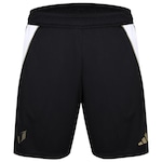 Bermuda adidas Futebol Messi Sho Masculina PRETO/OURO