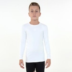 Camiseta Msanga Longa Umbro Térmica Light - Infantil BRANCO