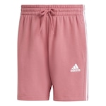 Short adidas Frency Terry 3 Listras - Masculina ROSA ESCURO