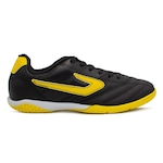 Chuteira Futsal Topper Fúria - Adulto Preto/Amarelo Cla