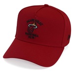 Boné Aba Curva New Era 9Forty A-Frame Nba Miami Heat Core - Snapback - Adulto VERMELHO