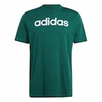 Camiseta adidas M/C Logo Linear Masculina VERDE/BRANCO