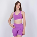 Top Selene Canelado sem Costura Basic - Feminino ROXO