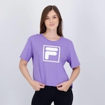 Camiseta Fila Letter Essentials - Feminina ROXO