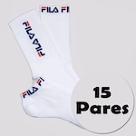 Meia Fila Mix - 15 Pares - Adulto BRANCO