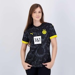 Camisa Borussia Dortmund 2024 Puma Away - Feminina PRETO