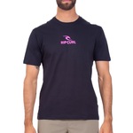 Camiseta Rip Curl Icon Sm25 - Masculina PRETO