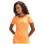 Camiseta Live Icon Comfort - Feminina LARANJA