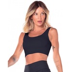 Top Cropped Margot Vestem Feminino PRETO