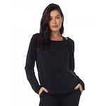 Blusa Manga Longa Vestem Oslo - Feminina PRETO