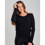 Blusa Manga Longa Vestem Glasgow - Feminina PRETO