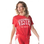 Camiseta Vestem Dry Fit Glimmer - Feminina VERMELHO