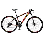 Bicicleta Aro 29 Krw Spotlight Alumínio Shimano Acera 27 Vel Freio Hidráulico com Trava Sx13 PRETO/AMARELO