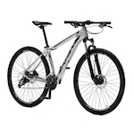 Bicicleta Aro 29 Krw Spotlight Alumínio Shimano Acera 27 Vel Freio Hidráulico com Trava Sx13 PRATA/PRETO