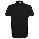 Camisa Polo Umbro Essence - Masculina PRETO/VERMELHO