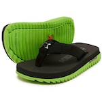 Chinelo Infantil Kenner Kivah Cushy PRETO/VERDE