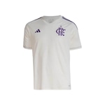 Camisa do Flamengo I 23 adidas Goleiro - Masculina BRANCO/ROXO