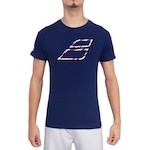 Camiseta Babolat Exercise Big Flag Tee - Masculina AZUL