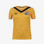 Camisa do Santos 3 2024 Umbro Oficial Torcedora - Feminina AMARELO