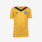 Camisa do Santos 3 2024 Umbro Oficial - Infanil AMARELO