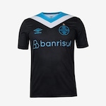 Camisa do Grêmio 3 2024 Umbro Oficial Torcedor - Masculina PRETO/AZUL CLA